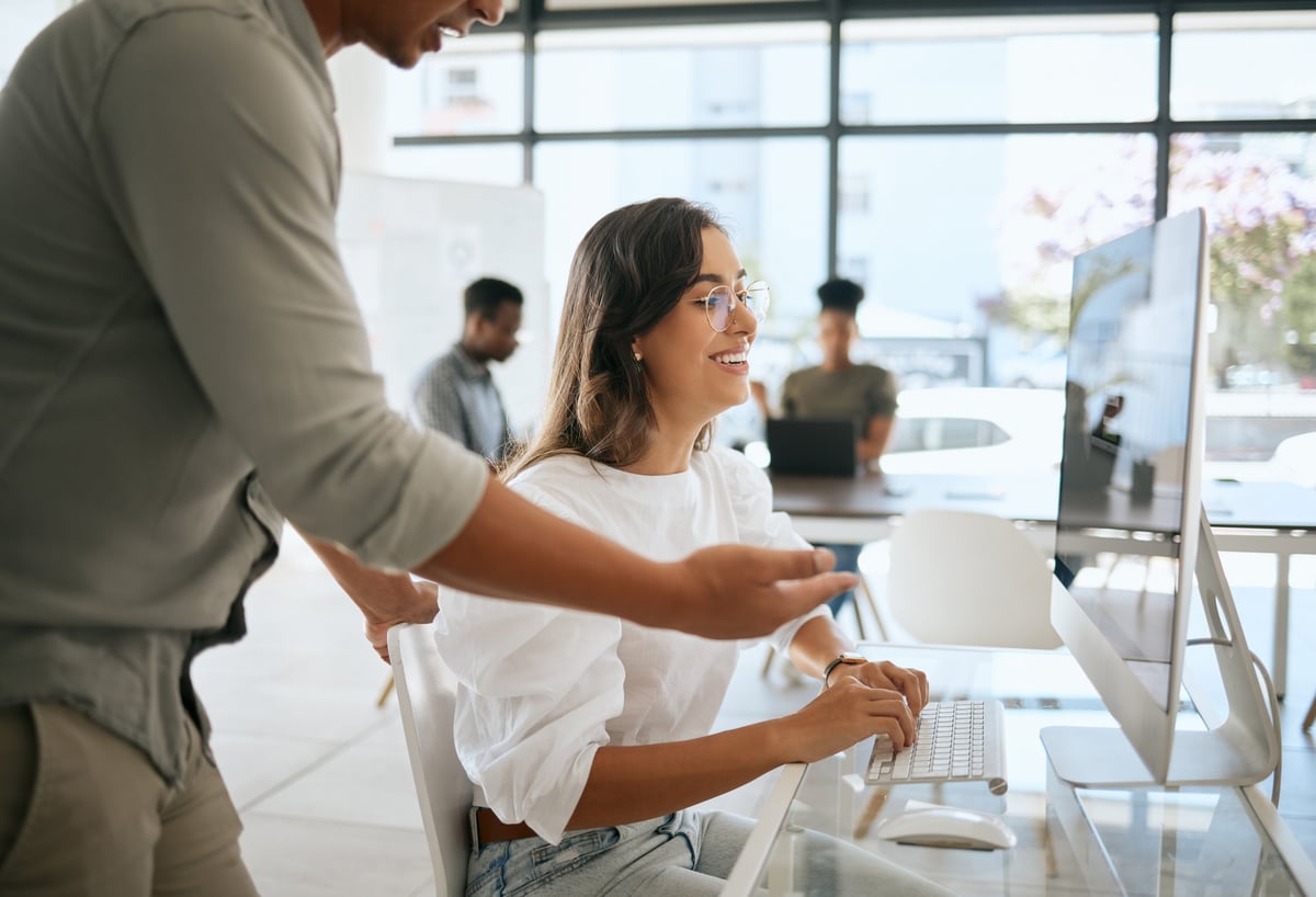 Marketing team reviewing local campaign performance
